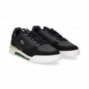 ZAPATILLA ANTE PERFORADO PIEL NEGRO