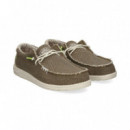 Wallabee Canvas Gris  HEY DUDE