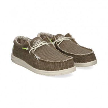 Wallabee Canvas Gris  HEY DUDE