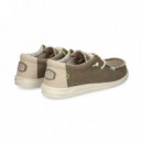 Wallabee Canvas Gris  HEY DUDE