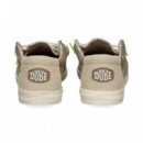 Wallabee Canvas Gris  HEY DUDE