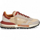 ZAPATILLA RUNNING NAILON/ANTE BEIGE