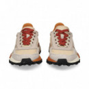 ZAPATILLA RUNNING NAILON/ANTE BEIGE
