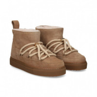 BOTÍN DEPORTIVO PIEL BEIGE