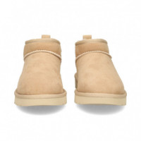 BOTIN CORTO ANTE BEIGE
