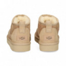 BOTIN CORTO ANTE BEIGE