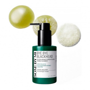 Bye Bye Blackhead 30 Days Miracle Green Tea Tox Bubble Cleanser
Limpiador Facial Espumoso