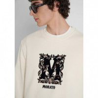 Sudadera de Corte Regular en Algodón Interlock con Estampado de Antony Morato.  ANTONY MORATO