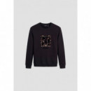 Sudadera de corte regular en algodón interlock con estampado de Antony Morato.
