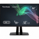 Monitor VIEWSONIC 32" 4K IPS Uhd Ergonomico Multimedia Dp HDMI Usb-c