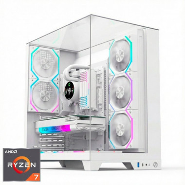 Ordenador Gaming Infinity Pro White Rgb R7 9800X3D/16GB DDR5/SSD1TB NVME/WIFI/R.LIQ/800W  GM