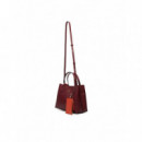 TH ICON MINI SATCHEL VELVET MAROON