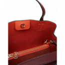 TH ICON MINI SATCHEL VELVET MAROON