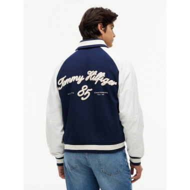 NAUTICAL SHAWL BOMBER JACKET CARBON NAVY