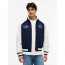 NAUTICAL SHAWL BOMBER JACKET CARBON NAVY