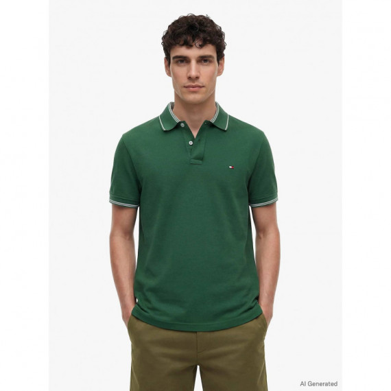 STRIPE UNDERCLLR PIQUE REG POLO STREET G