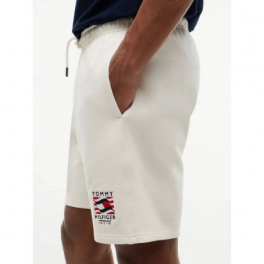 RWB BOX FLAG TR SWEATSHORT IVORY PETAL