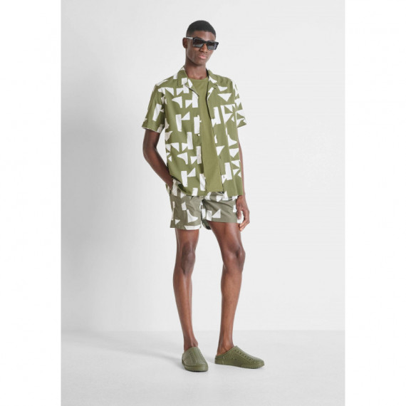 CAMISA ESTAMPADA VERDE MILITAR