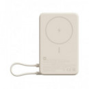 XIAOMI Bateria Externa Portatil 10000mAh Beig Carga Inalambrica Magnetica ,Con Soporte WPB1007Z