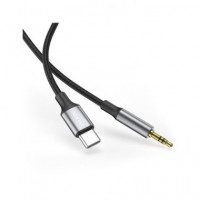 WOOX Cable Tipo C/M a Jack 3.5/M 2Mtrs Negro MX0043