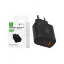 WOOX Adaptador  2 En 1 Tipo C/M A Tipo C/H Y Jack 3.5mm/H Carga +Aux MX0452