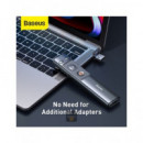 BASEUS Presentador Inalambrico Con Laser Rojo ACFYB-0G Negro Con Usb y Tipo-C