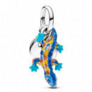 Charm Colgante Doble Salamandra y Etiqueta Redonda Grabable 794916C01