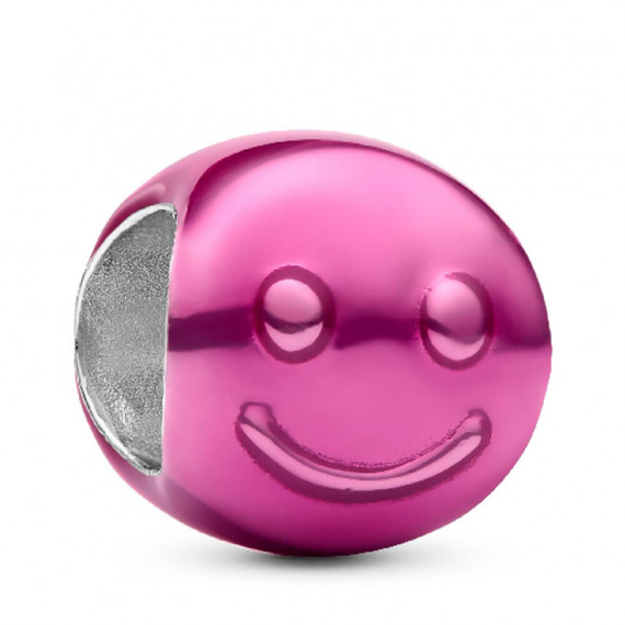 Charm Mini Cara Feliz Rosa 794815C01