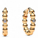 Pendientes de Aro Abrazo Cuentas 264823C01