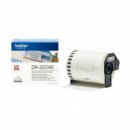Cinta Continua BROTHER Blanco Papel Termico 103MM X 30.48M (DK22246)