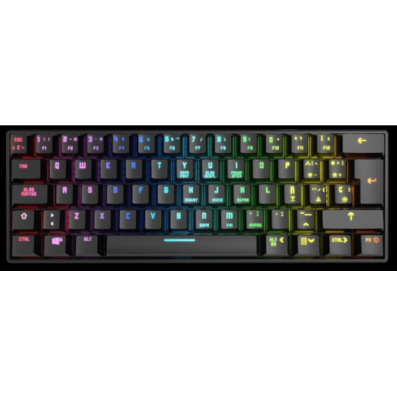 Krom Teclado Gaming Rgb Mini Bt Kluster Wireless - Caja Deteriorada BLUETOOTH 5.0/ USB / Rgb / Mecanico  KROM GAMING