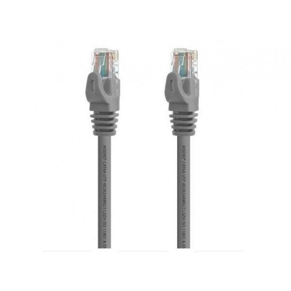 AISENS Cable de Red RJ45 Utp CAT6A/ 1M/ A145-0326 Gris