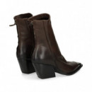 BOTIN PUNTA METALIZA PIEL MOKA