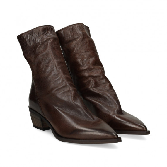 BOTIN TEXANO PIEL MOKA