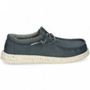WALLABEE CANVAS AZUL