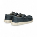 WALLABEE CANVAS AZUL