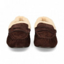MOCASIN BORREGO ANTE MARRON