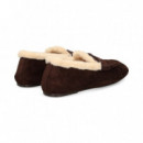 MOCASIN BORREGO ANTE MARRON