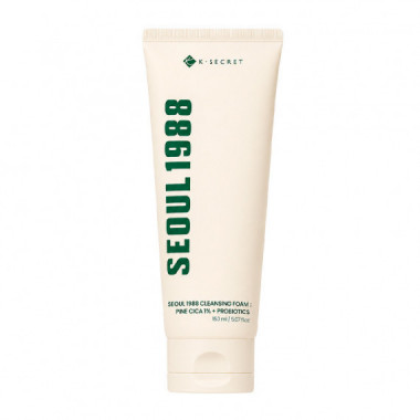 Seoul 1988 Cleansing Foam : Pine Cica 1% + Probiotics
Limpiador Facial En Espuma