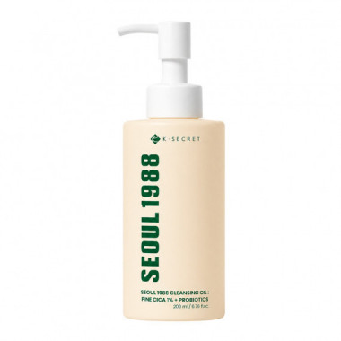 Seoul 1988 Cleansing Oil : Pine Cica 1% + Probiotics
Aceite Limpieza Facial