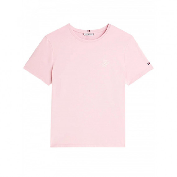 TOMMY HILFIGER - TH SCRIPT REG C-NK SS TEE - TPG - F|WW0WW47809/TPG