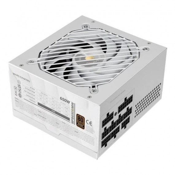 Fuente de Alimentación Mars Gaming 650W 80+ Bronze White MPB650SIMW