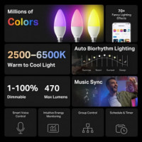 Bombilla Inteligente E14 TP-LINK Tapo L430C Led 6500K Multicolor Wifi 2-PACK