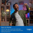 Bombilla Inteligente E14 TP-Link Tapo L430C LED 6500K Multicolor WiFi 2-Pack