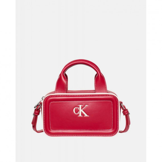 CONTRAST CK MINI BAULETTO BAG BORDEAUX W