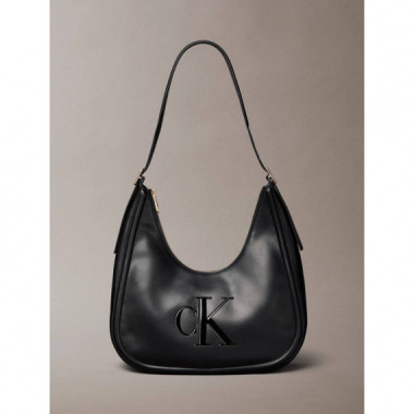 BOLD CK CRESCENT BAG BLACK