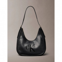 BOLD CK CRESCENT BAG BLACK