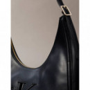 BOLD CK CRESCENT BAG BLACK