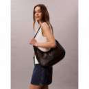 BOLD CK CRESCENT BAG BLACK