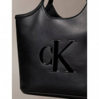 BOLD CK SHOPPER BLACK